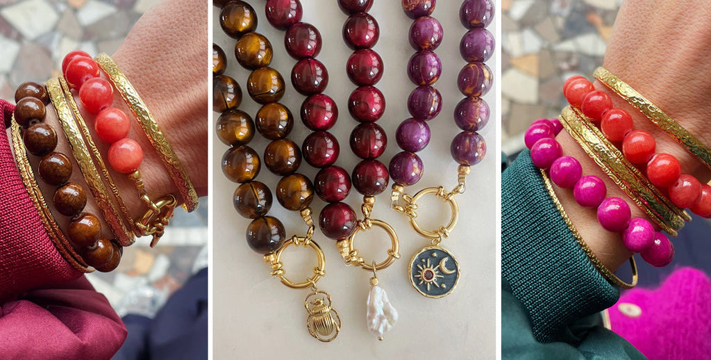 De sieradentrend van 2025: Grote ronde kralensieraden