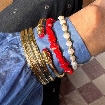 COAI Ruwe Crystal Stone Kralen Armband voor Vrouwen
