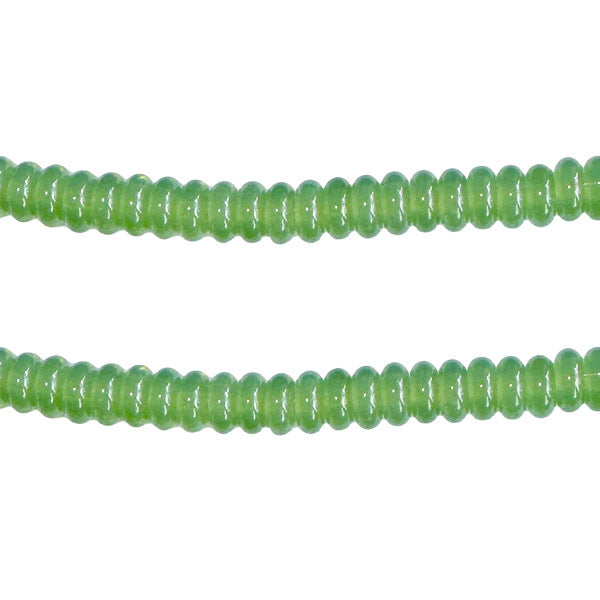 Rondelle kraal Jade 8mm Groen