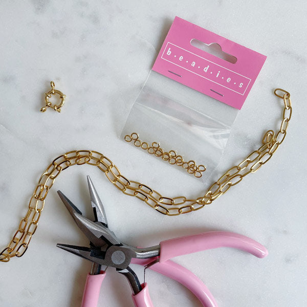 DIY basic set Charm necklace gold