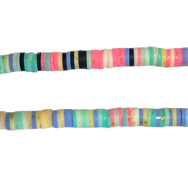 Streng van pastelkleuren katsuki kralen. Met deze platte disc kralen van 6mm maak je makkelijk de leukste sieraden voor de zomer.