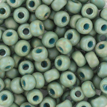 Opaque glazed rainbow celadon Miyuki Rocailles 6/0 kralen. In zakjes van 10 gram, meer dan 70 kleuren.