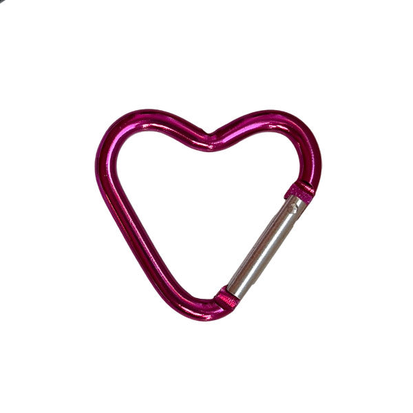 Roze hart sluiting waar je makkelijk en snel de bagcharms en sleutelhangers aan kunt hangen. 