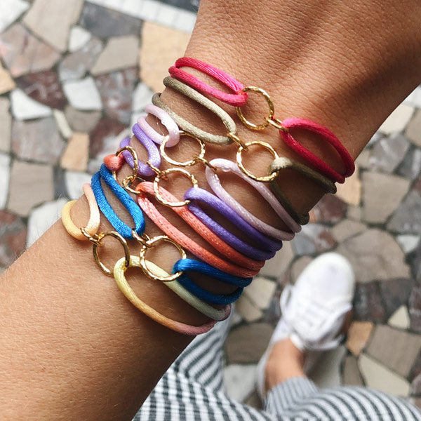 Satin cord Blue cartier knot - Main Image