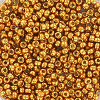 Miyuki Rocailles kralen maat 11/0 Duracoat galvanized geel goud