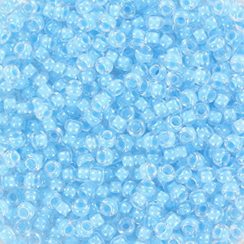 Miyuki Rocailles 11/0 Luminous turkoois blauw