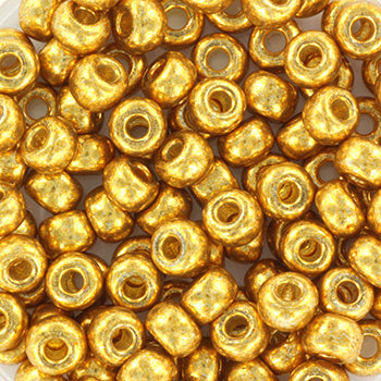 Miyuki Rocailles kralen 6/0 Duracoat galvanized goud
