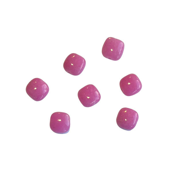 pastel roze vierkante kralen van jade
